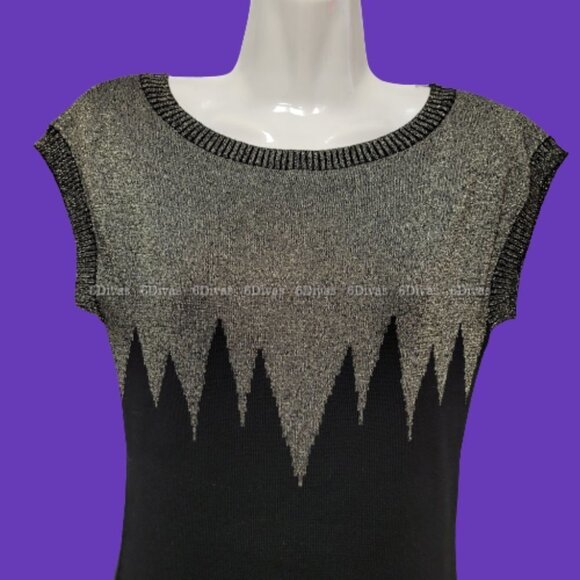 Gold and Black Glitter Party Dress or Sweater Dress -NEW ! Size M, L, XL - Picture 2 of 14